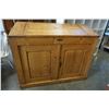 Image 1 : LARGE PINE STORAGE TRUNK -2-1/2FT DEEP, 5FT 3" WIDE, 4FT 3" TALL