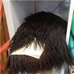 LONG HAIR BLACK RUG