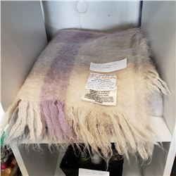 LOCH MAREE ST ALBANS PURE MOHAIR PILE BLANKET