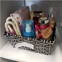 GIFT BASKET OF BEAUTY PRODUCTS