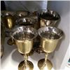 Image 2 : BRASS ICE BUCKET AND GOBLETS