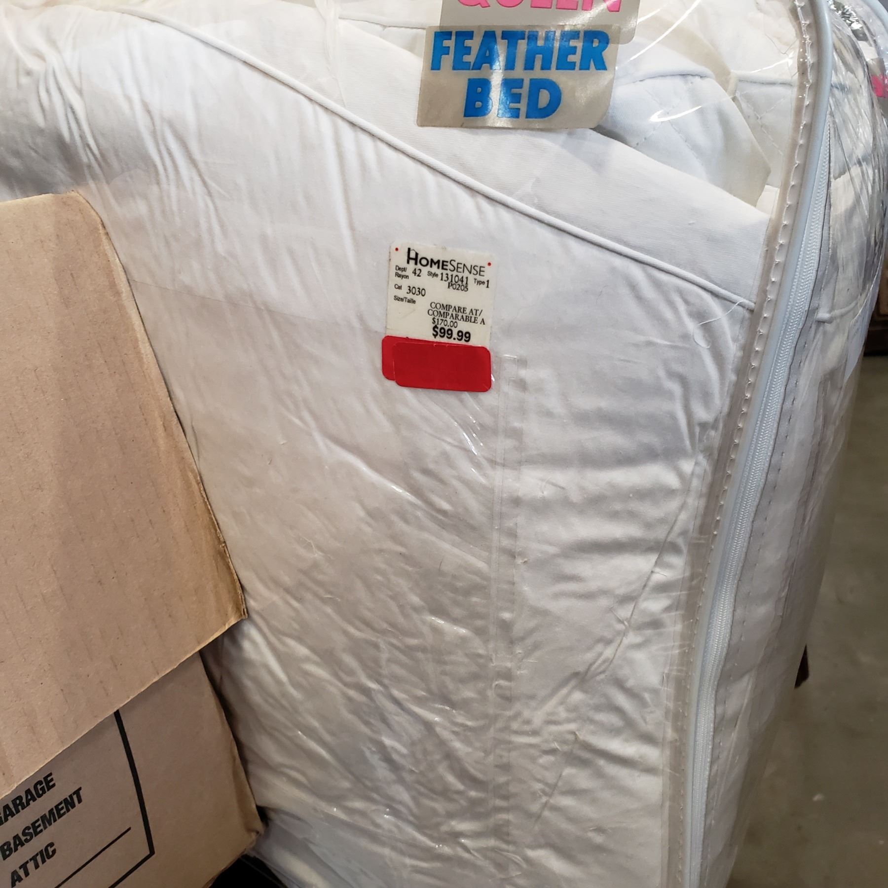 QUEEN SIZE FEATHER BED Big Valley Auction