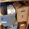 Image 1 : BIN AND BOX OF LASER DISC MOVIES