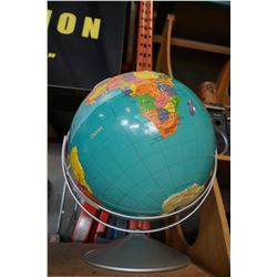 NYSTROM LARGE WORLD GLOBE ON DOUBLE AXIS STAND