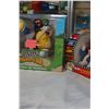 Image 2 : 3 M+M CANDY DISPENSERS, MULLIGAN VILLE, AT THE MOVIES AND MAKE A SPLASH, BOXED NEW