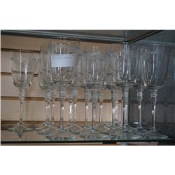 BOX OF WINE GLASSES