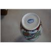 Image 2 : HAND PAINTED VASE, WOODEN BUDDAH, AND FIGURE