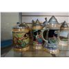 Image 2 : LOT OF 8 GERMAN STEINS