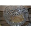 Image 2 : 3 HEAVY CRYSTAL BOWLS