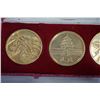 Image 2 : BRASS EASTERN MEDALLION SET