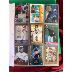 BINDER OF MLB BASEBALL VINTAGE, STAR, INSERT CARDS