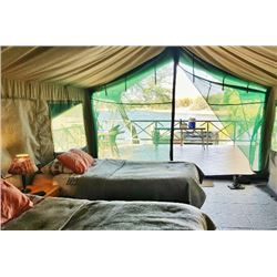 A 2-nights stay at Bobbejaan Dam Tented Chalets for 2 people