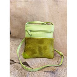 Green Springbok Leather Handbag