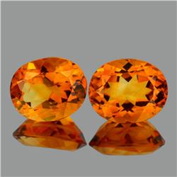 Natural AAA Golden Yellow Citrine Pair  {VVS}