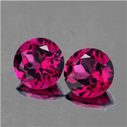 Natural AAA Fire Raspberry Pink Rhodolite Garnet Pair