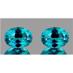Natural Apatite Paraiba Blue Pair 7 x 5 mm - VVS