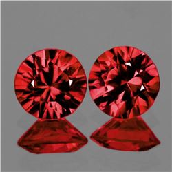 Natural AAA Fire Pinkish Orange Rhodolite Garnet Pair