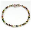 Natural Fancy Color Marquise Tourmaline Bracelet