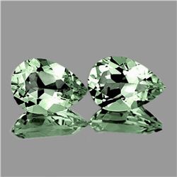 NATURAL LIGHT GREEN AMETHYST PAIR 10x7 MM