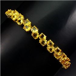 Natural Top  Rich Yellow Citrine  Bracelet