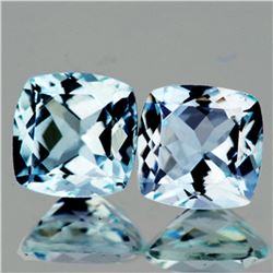 Natural Sky Blue Aquamarine Pair 6.50 MM - FL