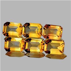 NATURAL GOLDEN YELLOW CITRINE 8x6 MM - FL