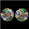 Image 1 : Natural Multi- Gemstones Earrings