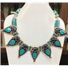 Image 1 : Tibet Hand Made Turquoise, Coral, Lapis Lazuli Necklace