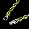 Image 3 : Natural Oval Cut 7x5mm Top Rich Green Peridot Bracelet