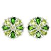 Image 1 : NATURAL AAA GREEN CHROME DIOPSIDE & PERIDOT Earrings