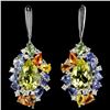 Image 1 : Natural 12X8 MM. AAA QUARTZ TANZANITE SAPPHIRE Earrings