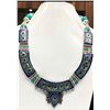 Image 1 : Tibet Hand Made Turquoise, Coral, Lapis Lazuli Necklace