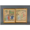 Image 2 : Pair Chinese Watercolor on Silk with Frame