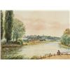 Image 3 : Winston Churchill Watercolor on Board Landscape