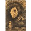 Image 1 : Odilon Redon French Symbolist Charcoal Paper Od821