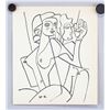 Image 2 : Le Corbusier French-Swiss Ink on Paper Signed L-C