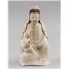 Image 1 : Chinese Shoushan Stone Carved Guanyin Statue