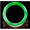 Image 4 : Chinese Green Jade Carved Bangle