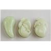 Image 1 : Three Assorted Chinese White Jade Carved Toggles