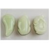 Image 2 : Three Assorted Chinese White Jade Carved Toggles