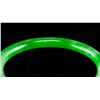 Image 4 : Burma Green Jadeite Carved Bangle
