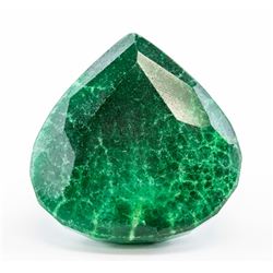 250.40ct Pear Cut Green Emerald Gemstone GGL