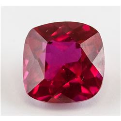 10.12ct Cushion Cut Red Ruby Gemstone