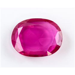 10.65ct Oval Cut Pink Ruby Gemstone AGSL
