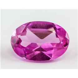 5.42ct Oval Cut Pink Ruby Gemstone