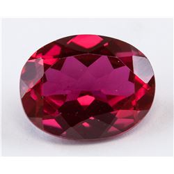 6.15ct Oval Cut Blood Red Ruby Gemstone AGSL
