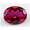 Image 1 : 6.15ct Oval Cut Blood Red Ruby Gemstone AGSL