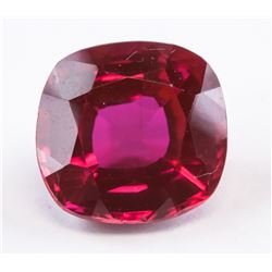 8.20ct Cushion Cut Blood Red Ruby Gemstone AGSL
