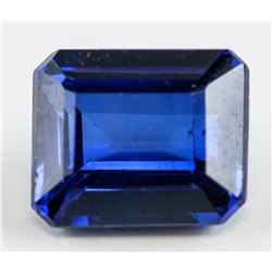 14.35ct Emerald Cut Blue Sapphire Gemstone AGSL
