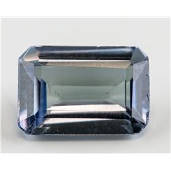 7.70ct Emerald Cut Purple to Blue Sapphire AGSL